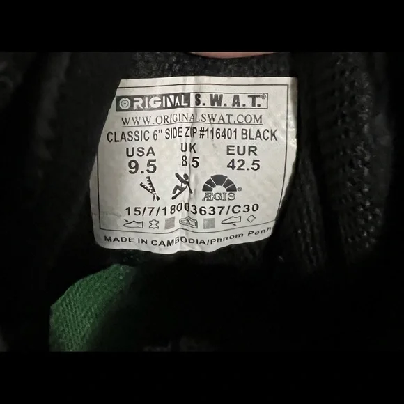 Original S.W.A.T. 6" Classic boots! - Picture 5 of 6